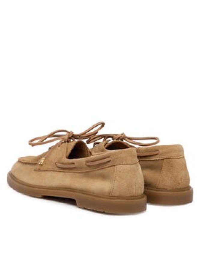 Tommy Hilfiger Półbuty Light Suede Boat Shoe FW0FW09337 Brązowy