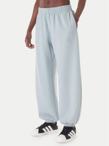 adidas Spodnie dresowe Soft Lux KA7018 Zielony Loose Fit