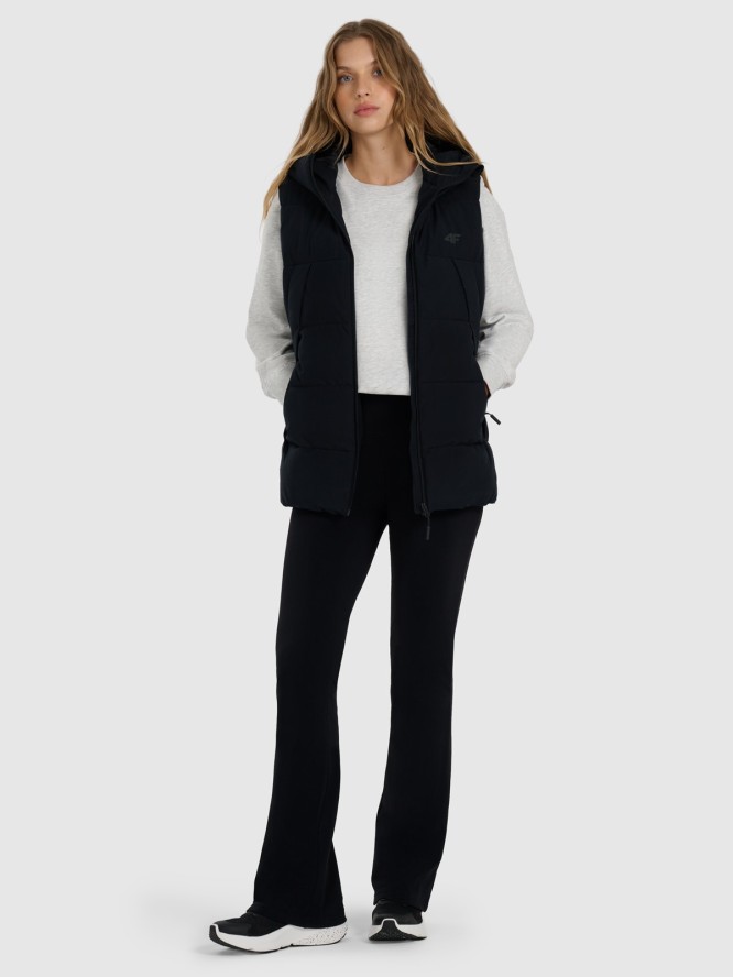 4F Bezrękawnik puchowy z wypełnieniem syntetycznym damski - czarny S