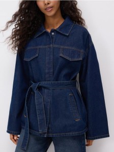 Jeansowa kurtka - granatowy
