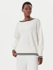 Liu Jo Sport Sweter TF5206 MS63L Écru Regular Fit