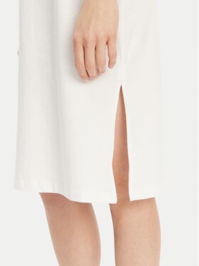 Lacoste Sukienka codzienna EF9988 Biały Slim Fit