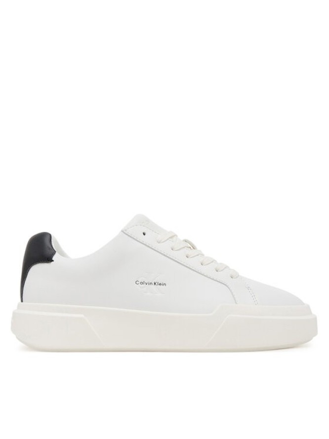 Calvin Klein Sneakersy Chunky Cupsole Laceup Lth Wn YW0YW01947 Biały