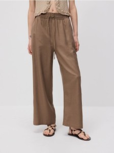 Spodnie palazzo - beżowy