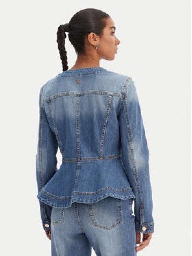 Fracomina Kurtka jeansowa FR26SJ4007D40902 Niebieski Regular Fit