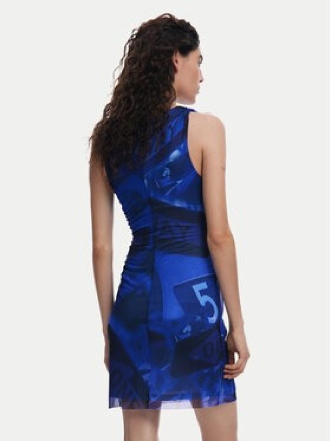 Desigual Sukienka codzienna Bratislava 25SWVK47 Niebieski Slim Fit