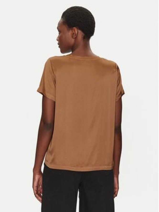 ViCOLO Bluzka TD0007 Brązowy Relaxed Fit