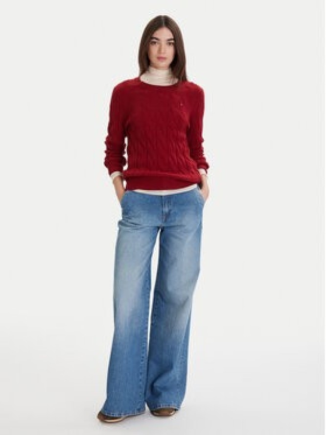Tommy Hilfiger Sweter WW0WW43586 Czerwony Regular Fit