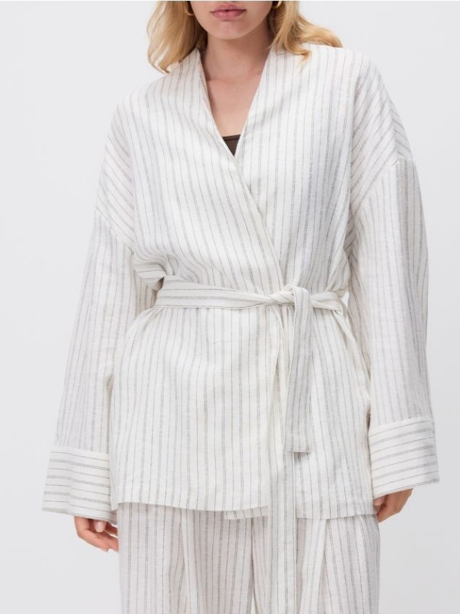 Marynarka z lnem - wielobarwny