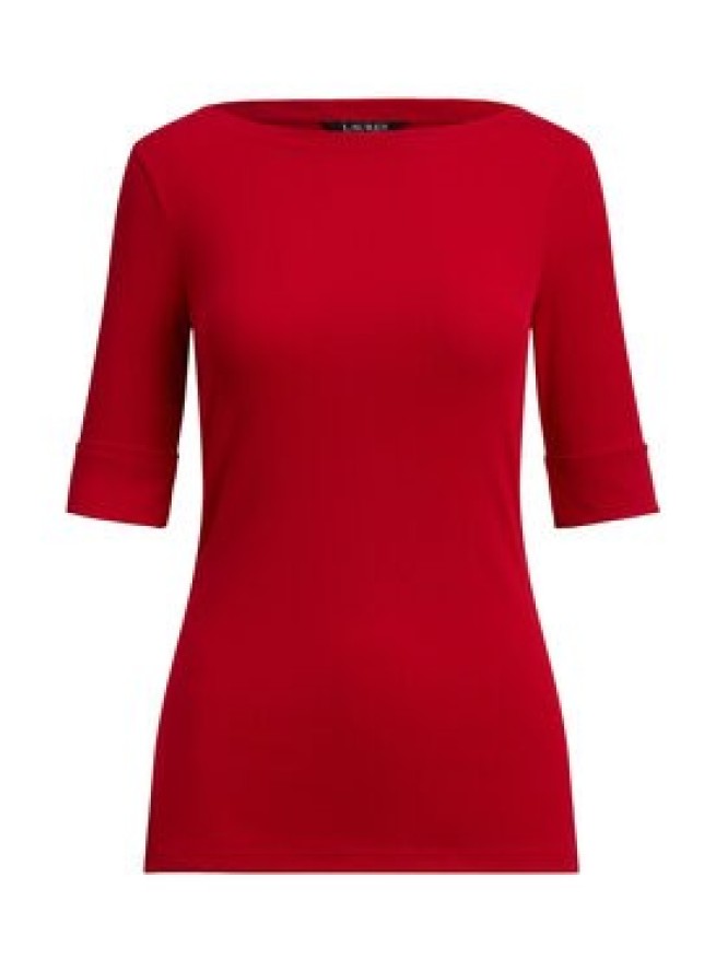 LAUREN RALPH LAUREN Bluzka 200654963197 Czerwony Slim Fit