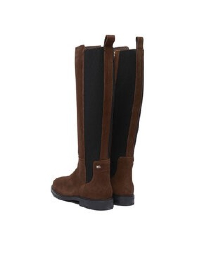 Tommy Hilfiger Kozaki Flag FW0FW08779 Brązowy