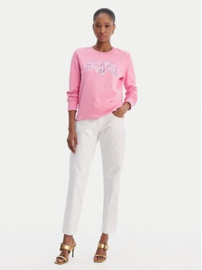 Versace Jeans Couture Bluza 80HAIE02 CF00E Różowy Regular Fit