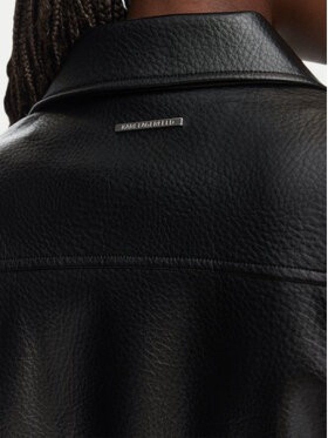 KARL LAGERFELD Kurtka z imitacji skóry B3W14008 Czarny Regular Fit