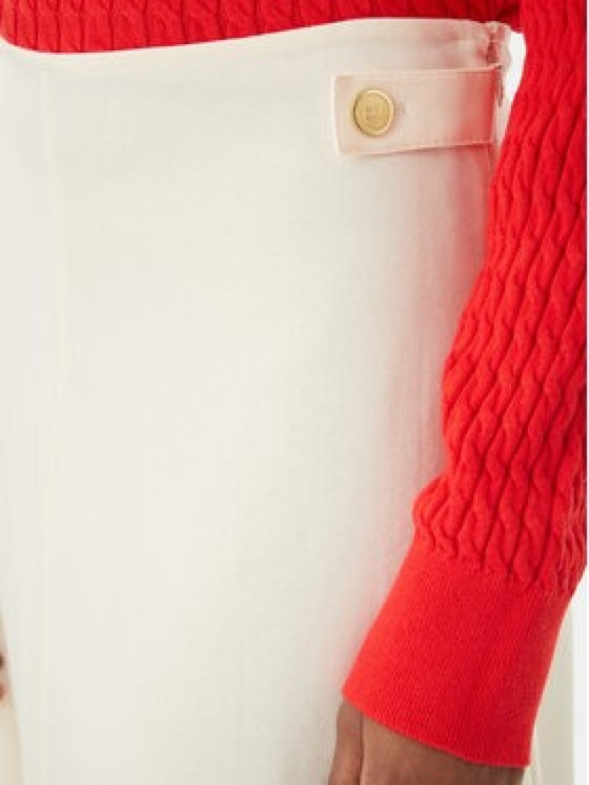 Tommy Hilfiger Spódnica midi WW0WW47886 Écru Regular Fit