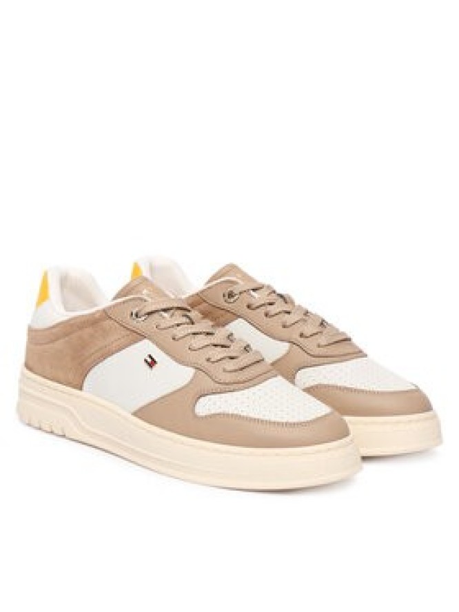 Tommy Hilfiger Sneakersy Th Sporty Cupsole Tumbled Ltr FW0FW09024 Beżowy
