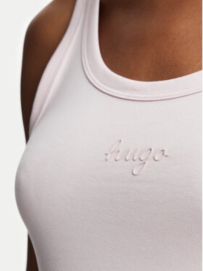 HUGO Top Damatank 50572293 Różowy jasny Extra Slim Fit