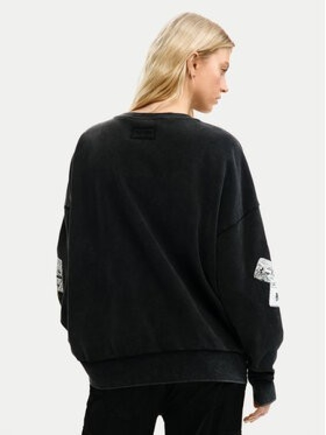 Desigual Bluza Kiss Mickey 26SWSK08 Czarny Relaxed Fit