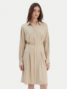 BOSS Sukienka koszulowa Dolala 50552373 Beżowy Relaxed Fit
