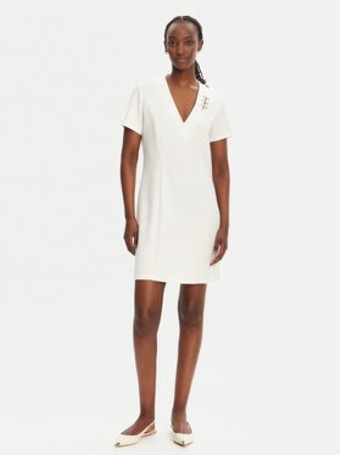 Liu Jo Sport Sukienka codzienna TA5290 J4869 Écru Regular Fit