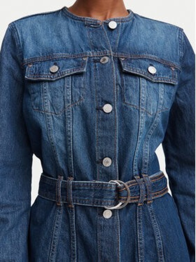 Guess Kurtka jeansowa W6YN04 D1342 Niebieski Regular Fit