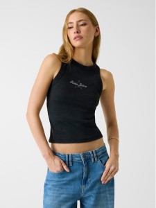 Guess Jeans Top 180345 Czarny Classic Fit