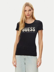 Guess T-Shirt W5GI14 J1314 Czarny Regular Fit