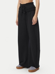 adidas Spodnie dresowe Sst Double Waisted KS9235 Czarny Relaxed Fit