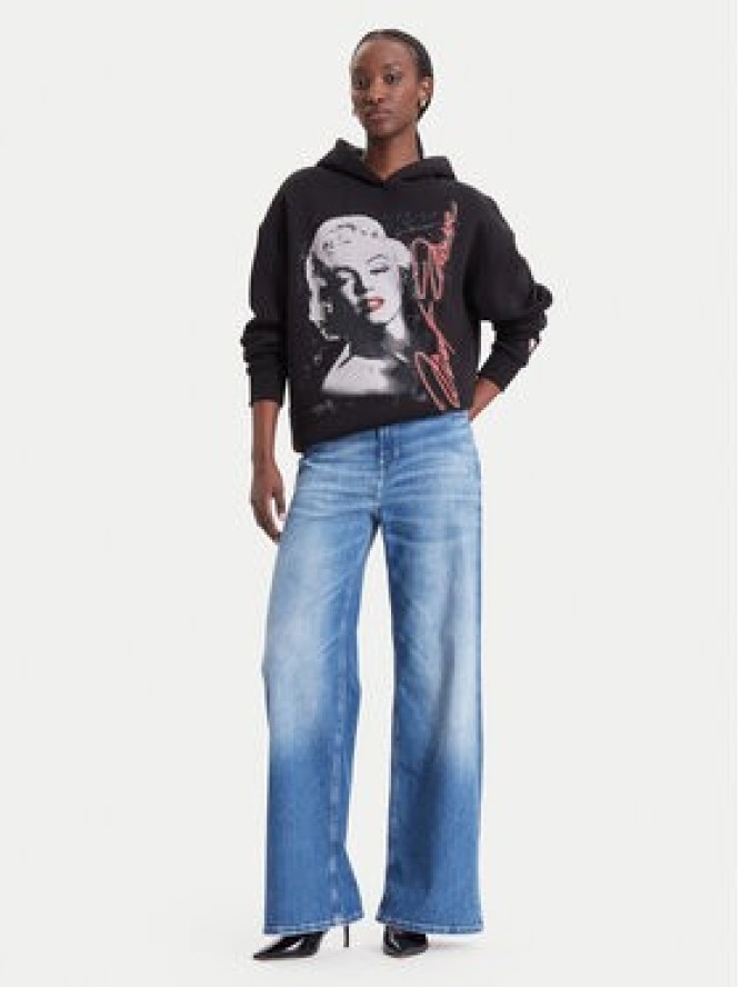 Guess Bluza W6BQ18 K6664 Czarny Oversize