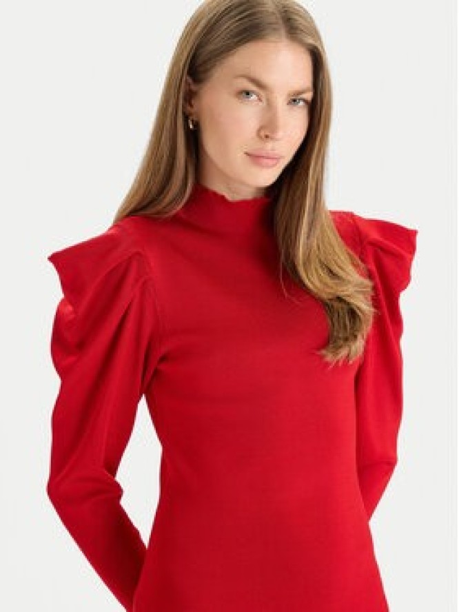 TWINSET Sukienka dzianinowa 252AT3010 Czerwony Slim Fit