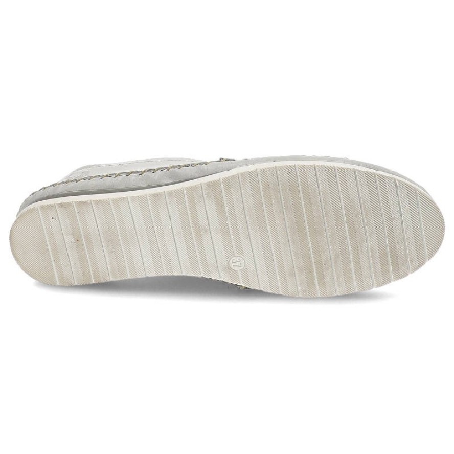 Szare Mokasyny Lemar Wygodne Buty Damskie