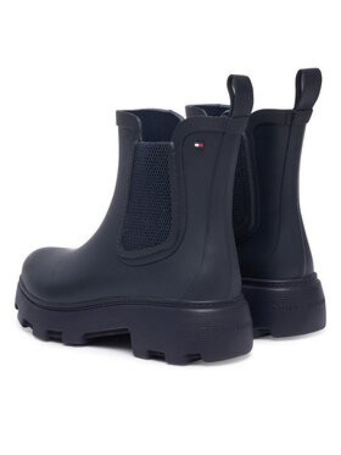 Tommy Hilfiger Kalosze Flag Cleated FW0FW09387 Granatowy