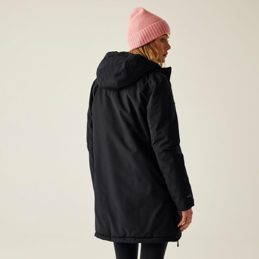 Płaszcz damski zimowy ocieplany przeciwdeszczowy Gwynn