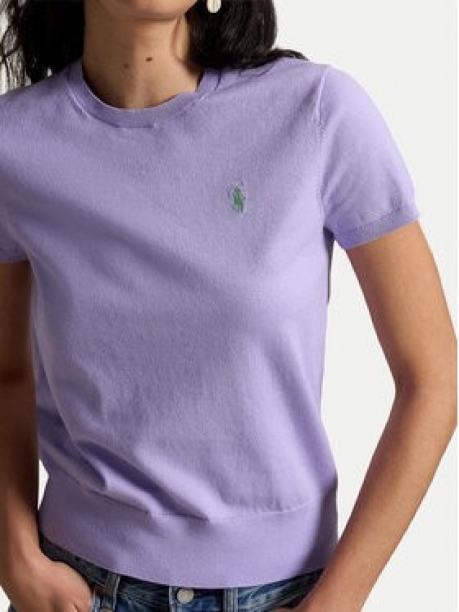 Polo Ralph Lauren T-Shirt 211971872505 Fioletowy jasny Regular Fit