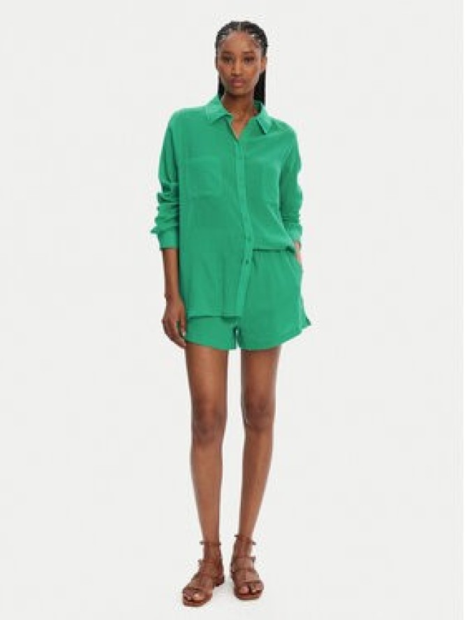 Seafolly Szorty materiałowe Crinkle 55429-SH Zielony Regular Fit