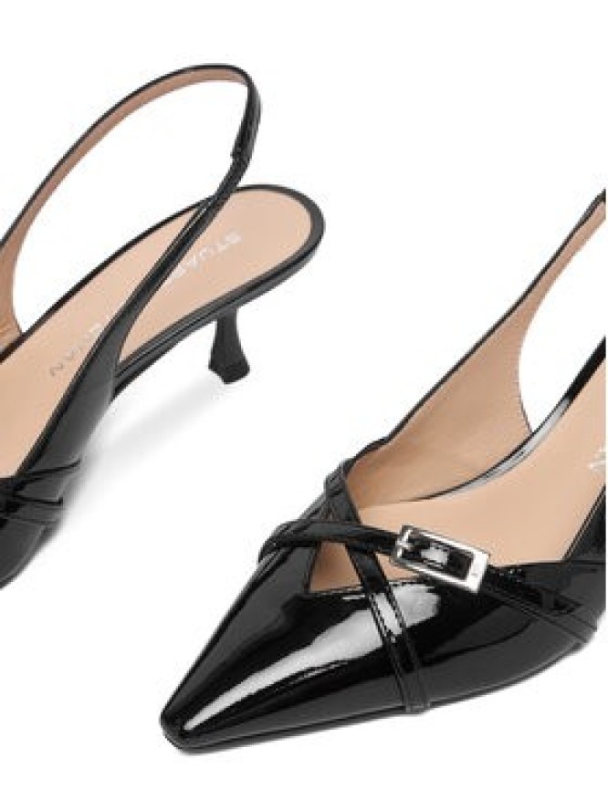 Stuart Weitzman Czółenka Georgie Slingback 50 SM977 Czarny