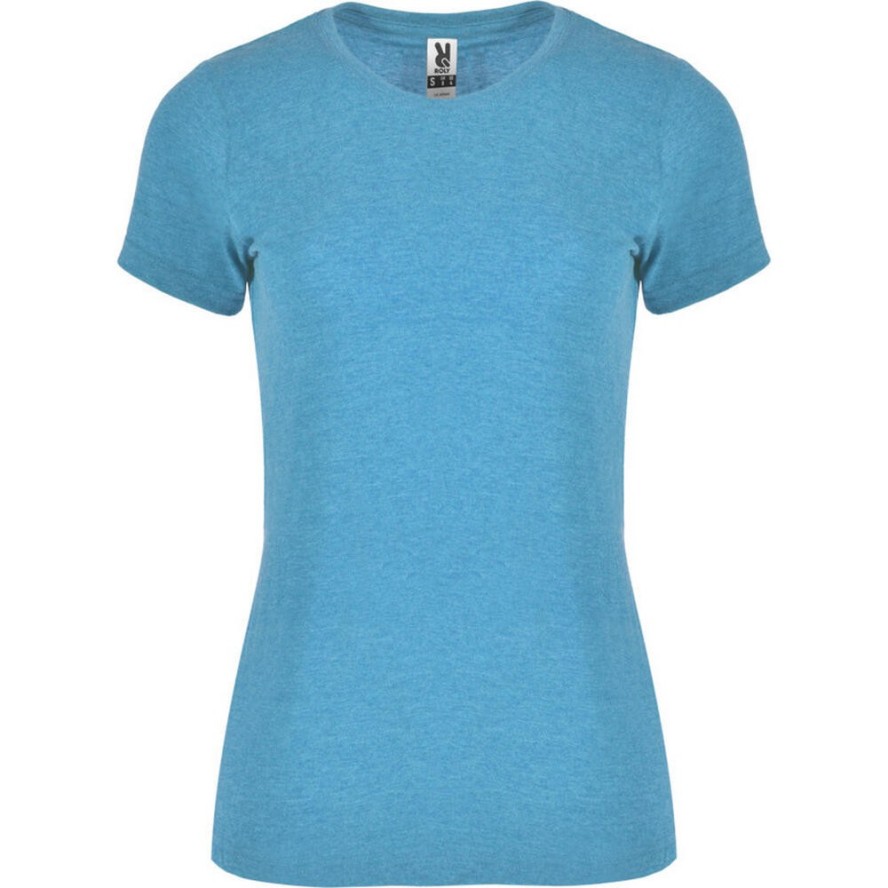 T-shirt Damski Dwutonalny Z Krótkim Rękawem Fox