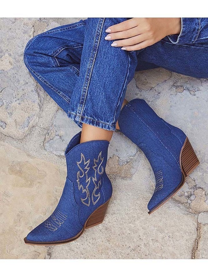 Bellucci Kowbojki w kolorze niebieskim rozmiar: 37