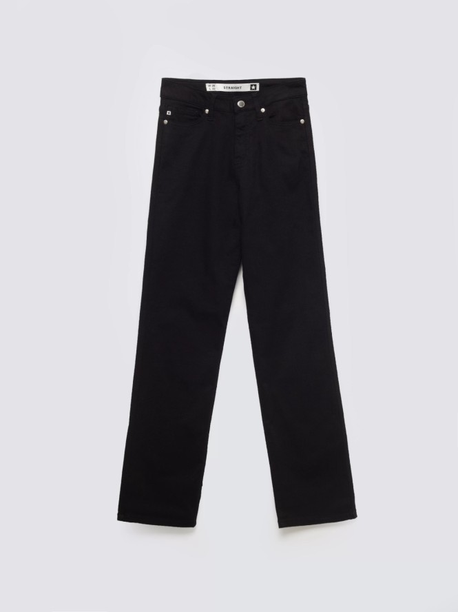 spodnie jeans damskie czarne myrra 915