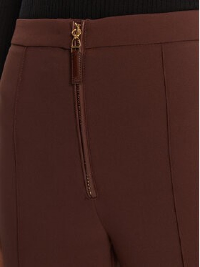 Elisabetta Franchi Spodnie materiałowe PA-122-56E2-V290 Brązowy Regular Fit