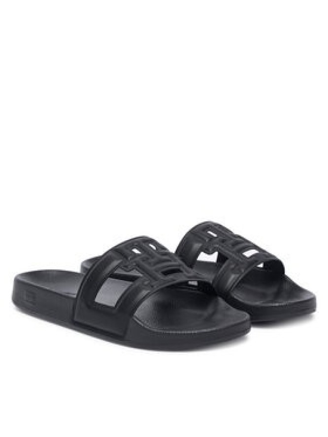 Tommy Hilfiger Klapki Monogram Pool Slide FW0FW09424 Czarny