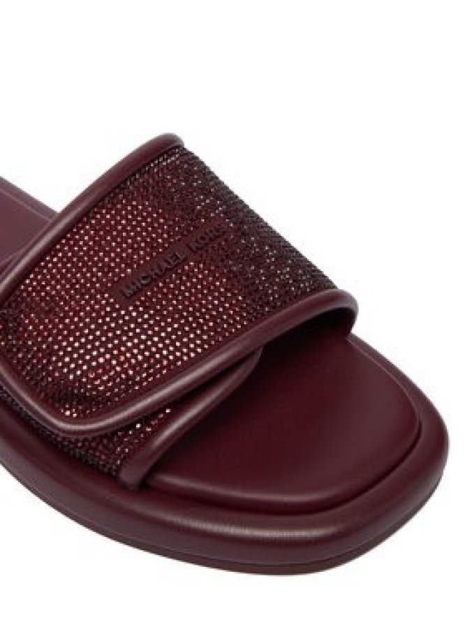 MICHAEL Michael Kors Klapki 40F5SKFA3S Bordowy