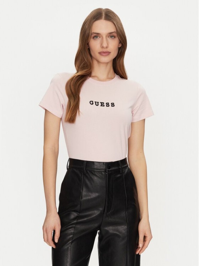 Guess Jeans T-Shirt W5RI54 J1314 Beżowy Regular Fit