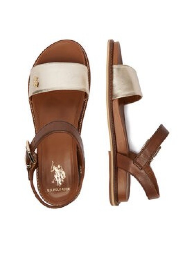 U.S. Polo Assn. Sandały EO-ADELI001W/6L1 Złoty
