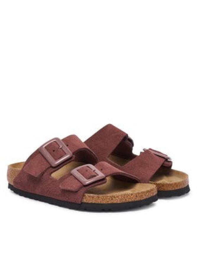 Birkenstock Klapki Arizona Cushion Buckle 1033103 Różowy ciemny