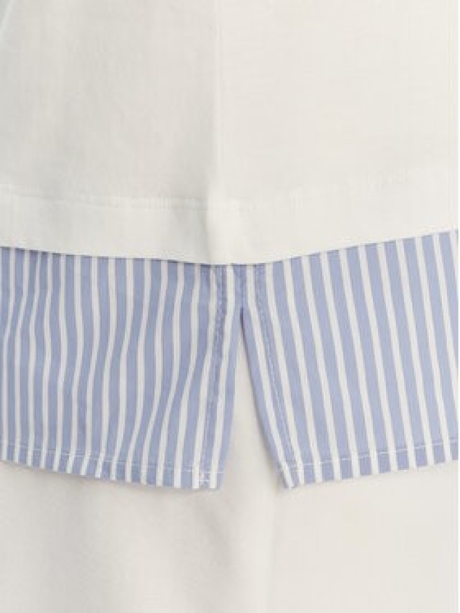 Luisa Spagnoli T-Shirt Baiadera 543155 Biały Regular Fit