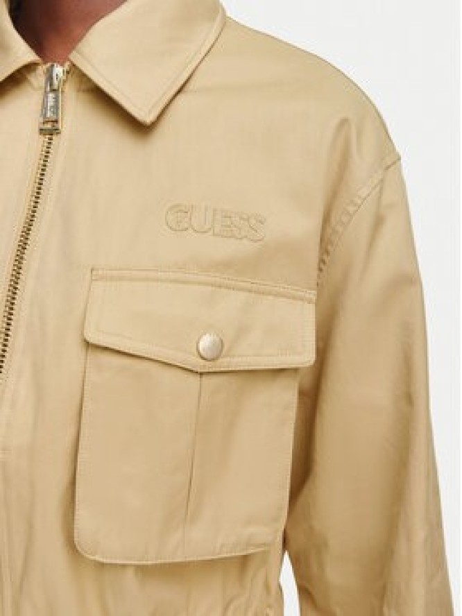 Guess Kurtka przejściowa W6YL20 W2910 Beżowy Regular Fit