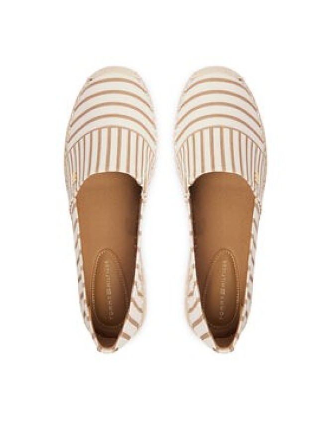 Tommy Hilfiger Espadryle Th Platform Espadrille Stripes FW0FW09143 Beżowy