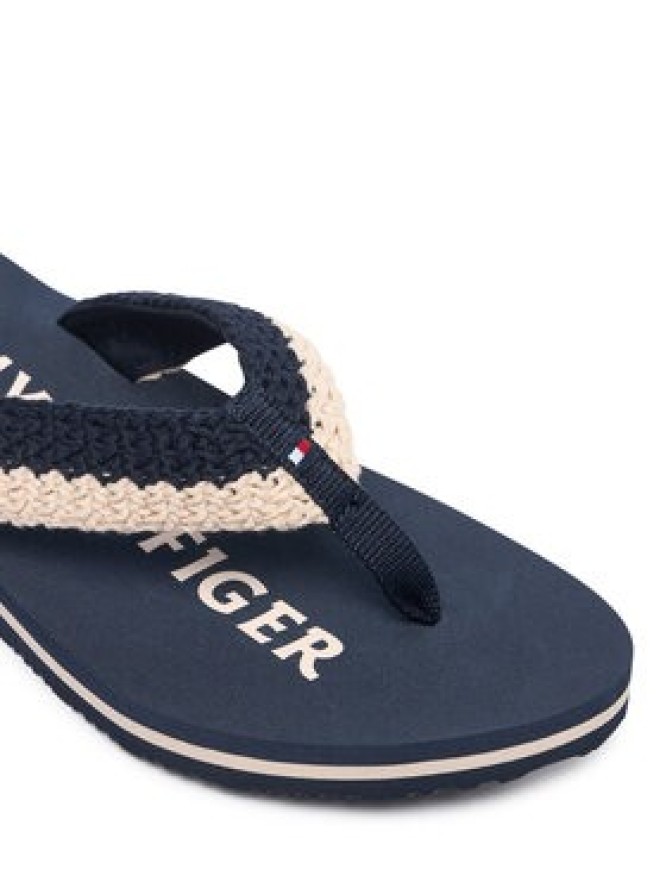 Tommy Hilfiger Japonki Crochet Summer FW0FW09417 Granatowy