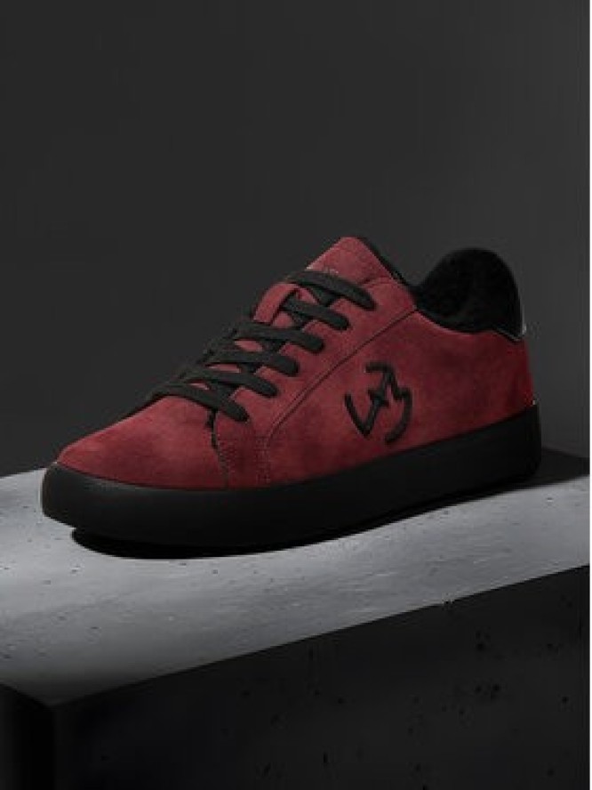 Eva Minge Sneakersy EO-ELLA-WSDR13670 Bordowy