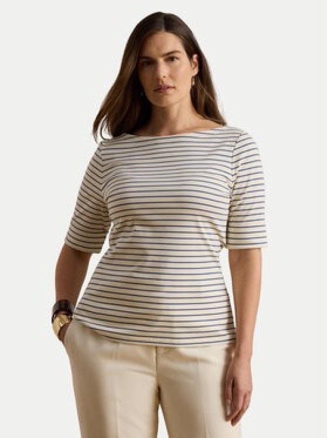 LAUREN RALPH LAUREN Bluzka Judy 200P13919005 Kremowy Regular Fit